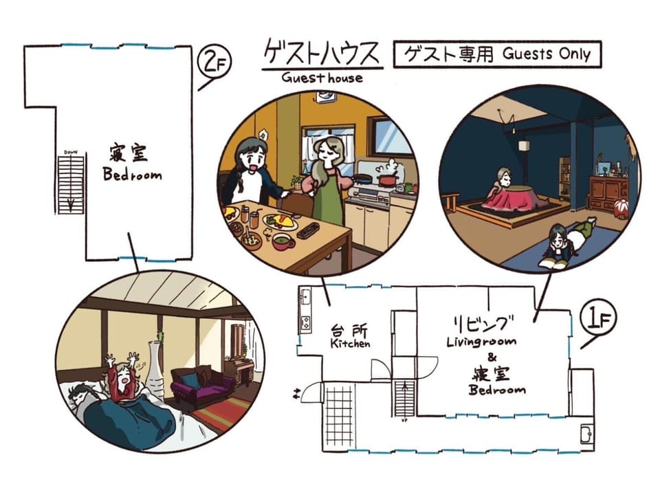 奈良吉野の小学校跡地ゲストハウス-五右衛門風呂体験-漫画図書室-卓球台-一棟貸し-素泊まり-吉野山天川村観光-Small inn attached to a historic school building Apartment in Japan