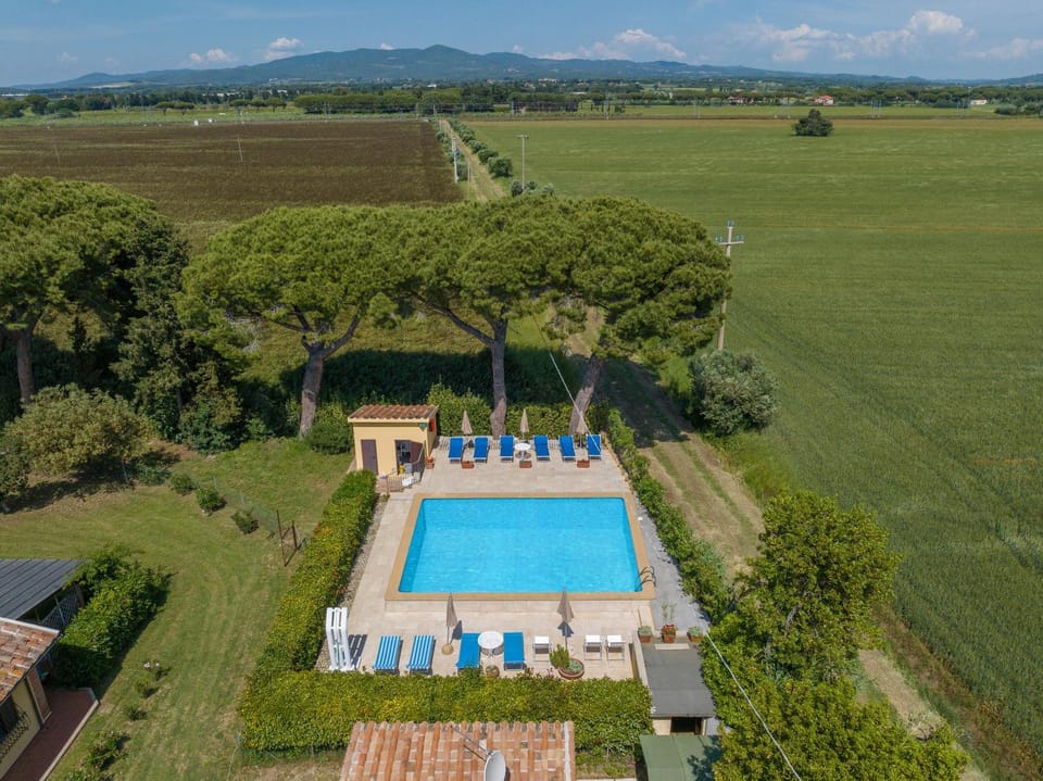 Property building, Living room, Swimming pool