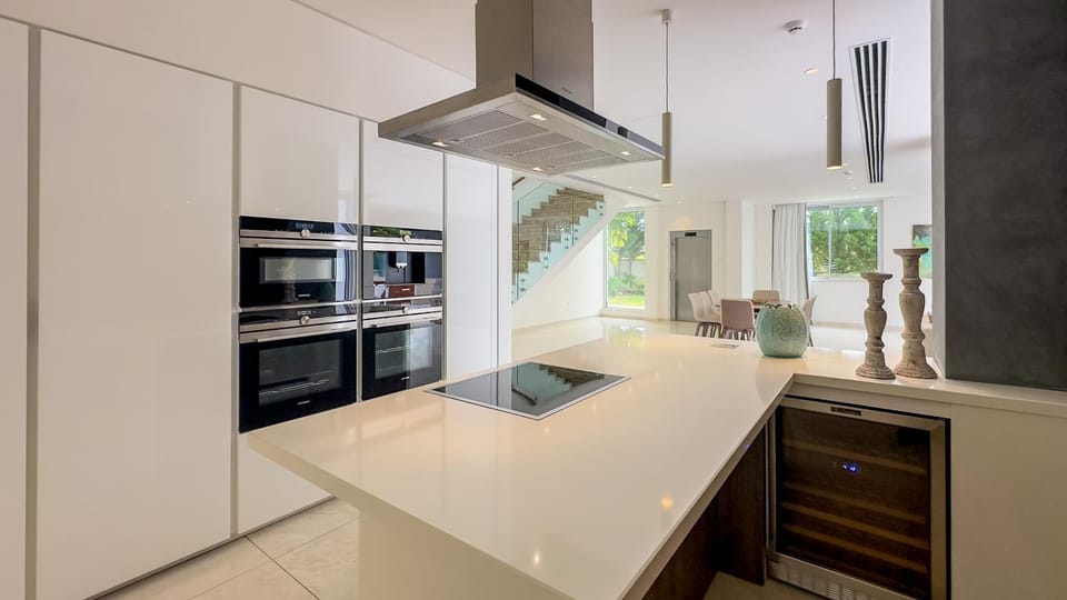 minibar, oven, stove