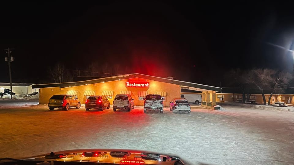 Night, Winter, Parking