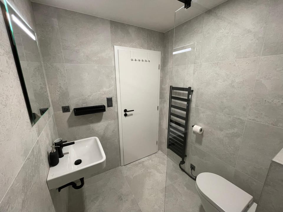 Shower, Toilet, Bathroom, towels