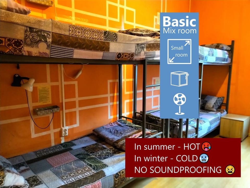 Photo of the whole room, bunk bed