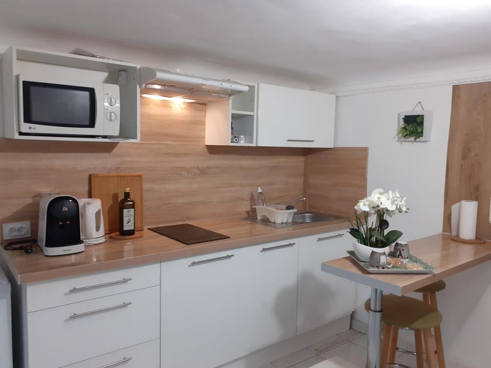 Coffee/tea facilities, Kitchen or kitchenette, minibar, stove