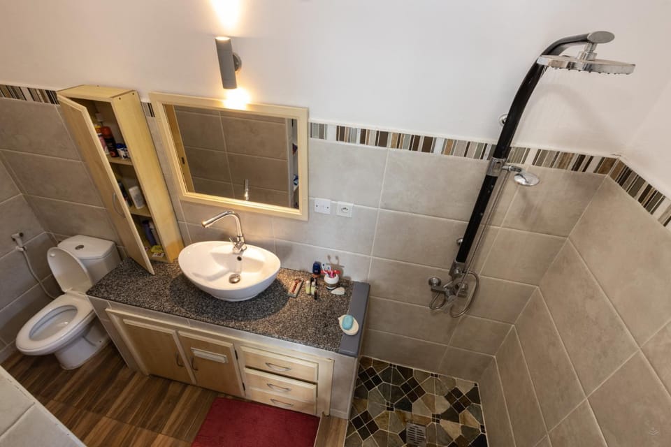 Shower, Toilet, Bathroom, towels