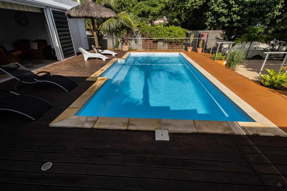 Patio, Day, Pool view, Swimming pool