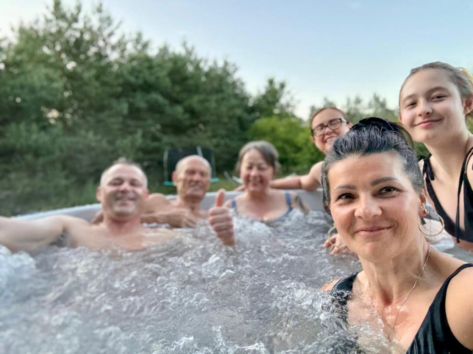 People, Pool view, Swimming pool, group of guests