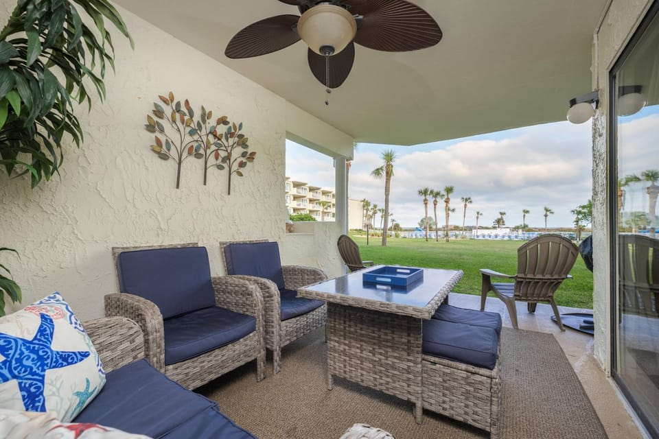 Patio, Garden, Seating area, Sea view
