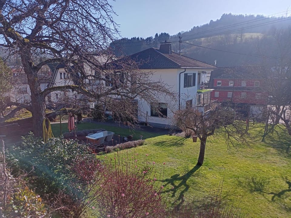 Property building, Garden, Garden view, Mountain view