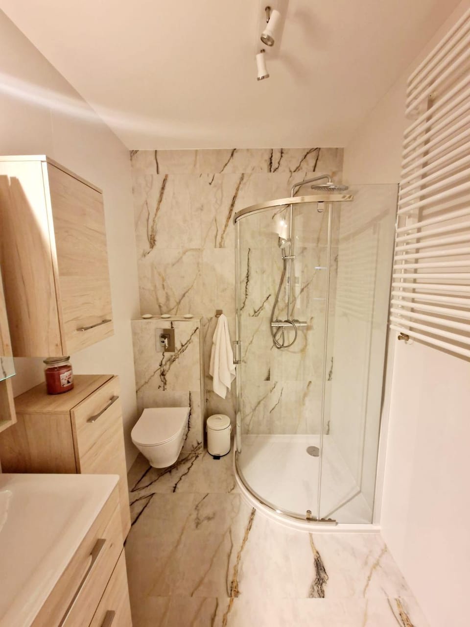 Shower, Toilet, Bathroom, towels