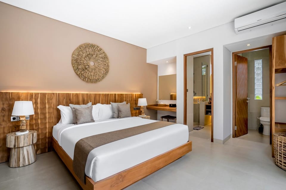 Bed, Bedroom, air conditioner