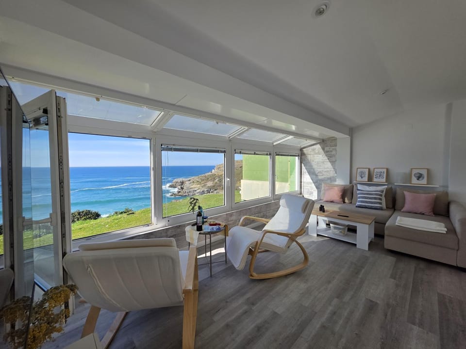 Natural landscape, Living room, Sea view