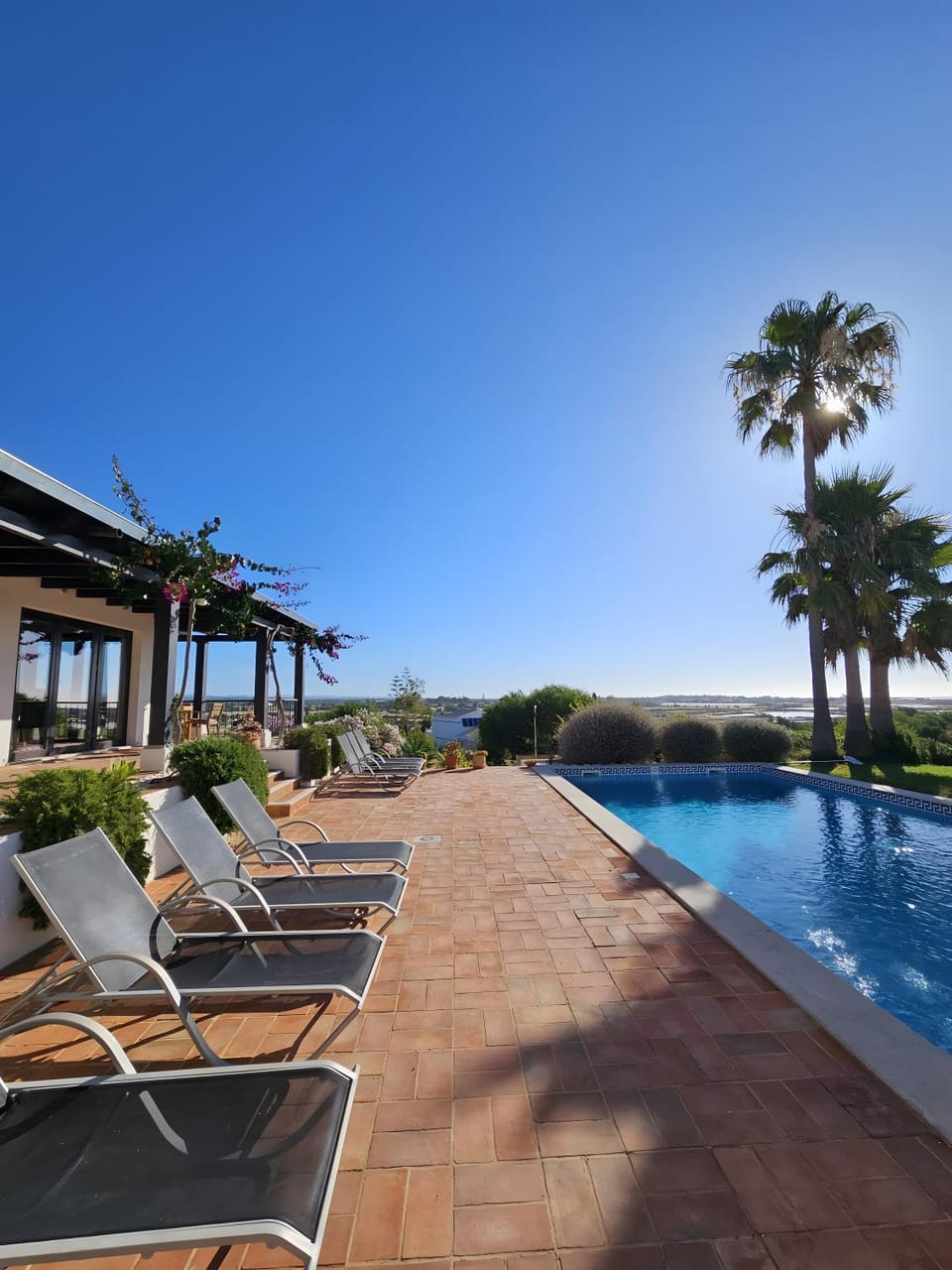 Property building, Living room, Swimming pool