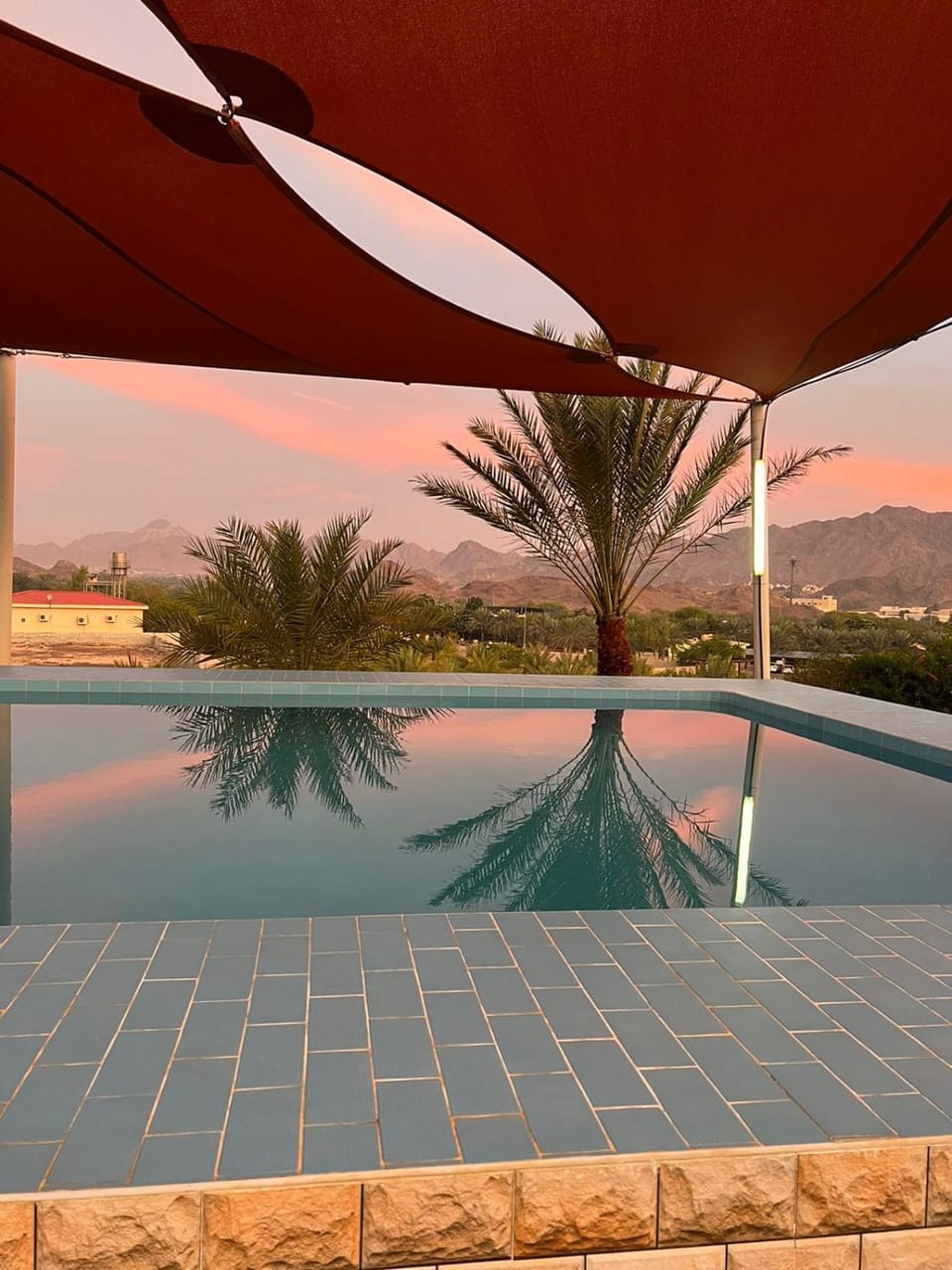 Natural landscape, Mountain view, Pool view, Swimming pool