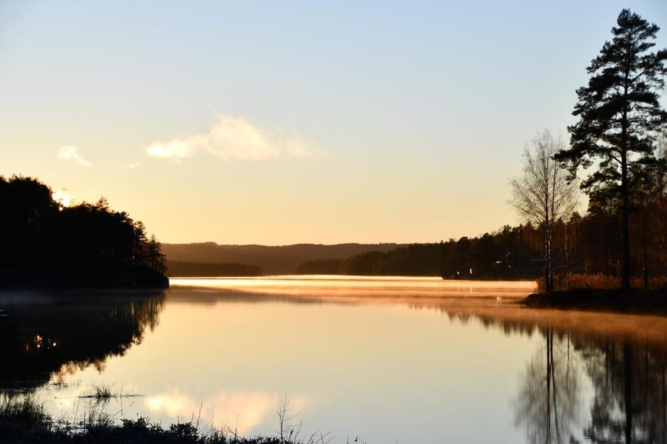 Lake view, Sunset