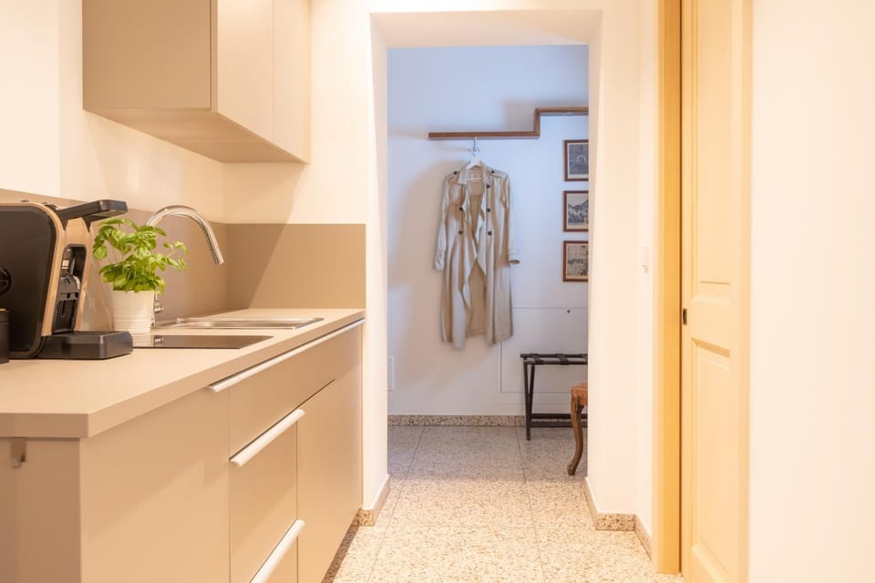 Kitchen or kitchenette, wardrobe