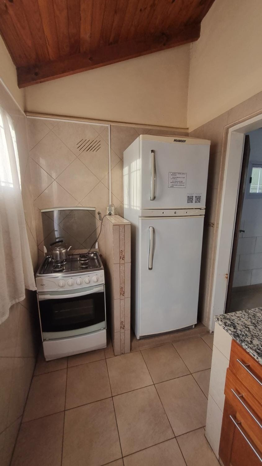 Kitchen or kitchenette, oven