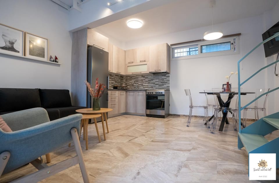 sunlit central loft Apartment in Messenia