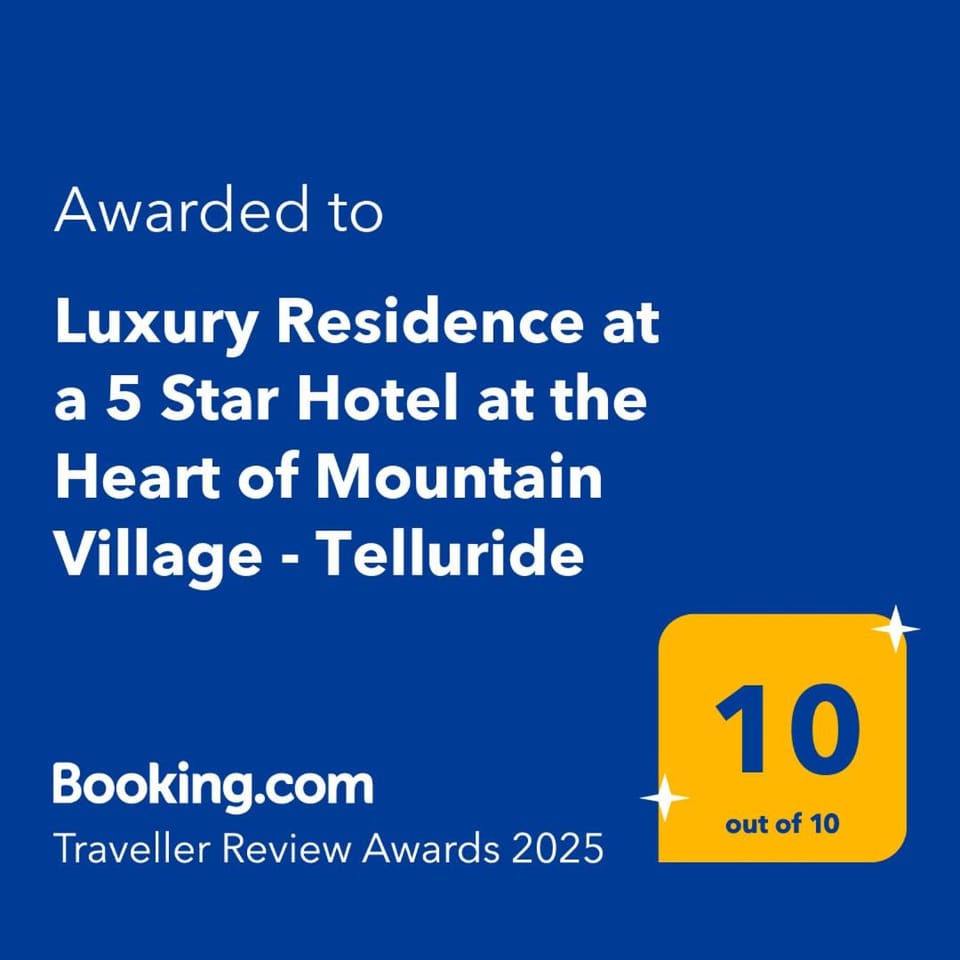 Luxury Residence at a 5 Star Hotel at the Heart of Mountain Village - Telluride Apartment in Telluride