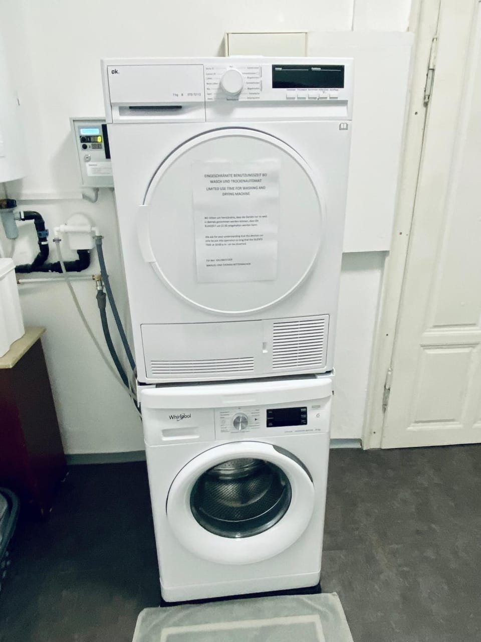 washing machine, dryer