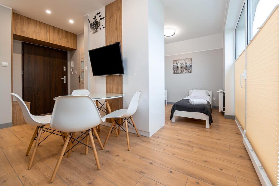 Bed, TV and multimedia, Living room, Photo of the whole room, Seating area, Dining area, Bedroom