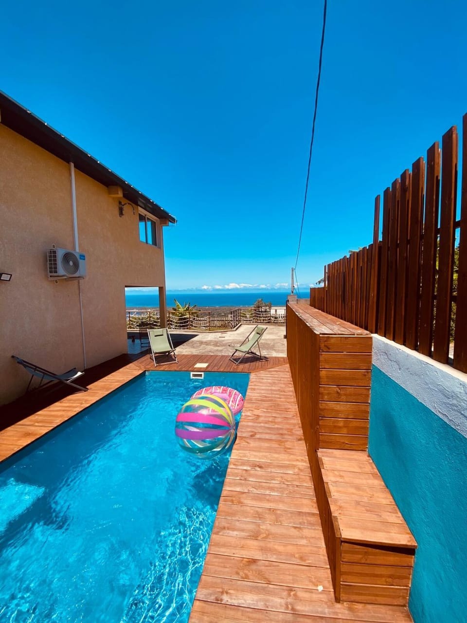 Patio, Day, Pool view, Sea view, Swimming pool