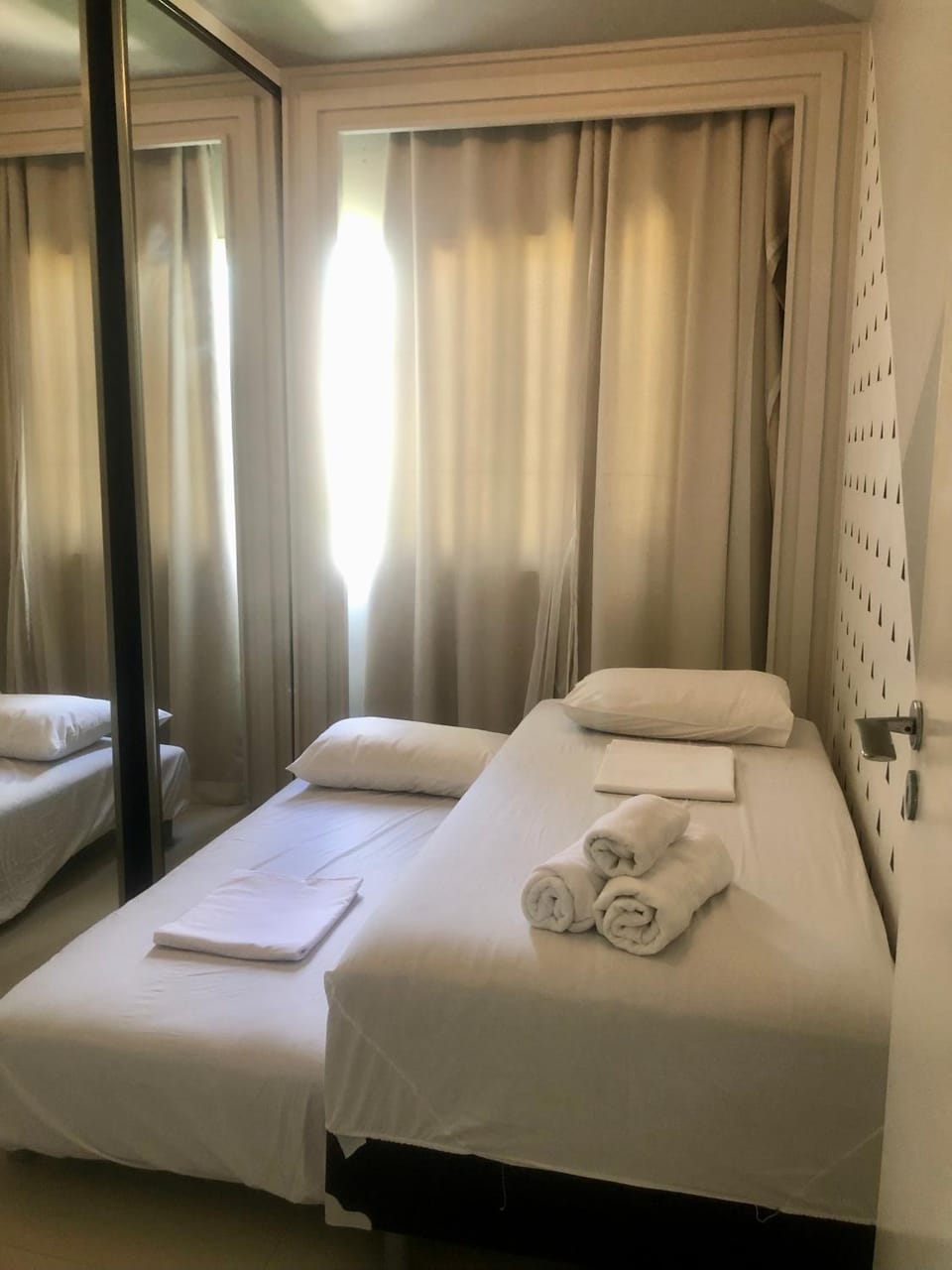Bed, View (from property/room), Photo of the whole room, towels