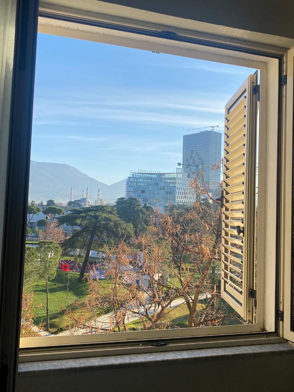 Day, City view, Mountain view