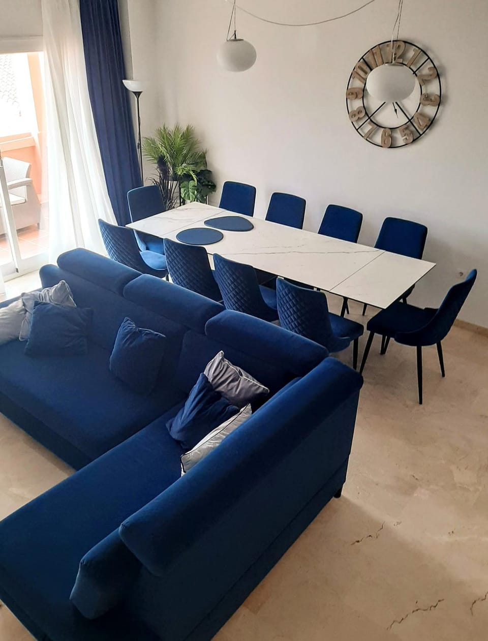 Living room, Seating area, Dining area