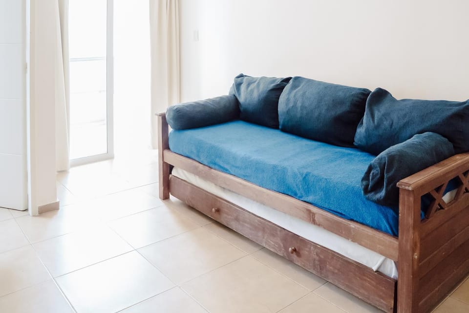Bed, Living room, Photo of the whole room, Seating area, Bedroom