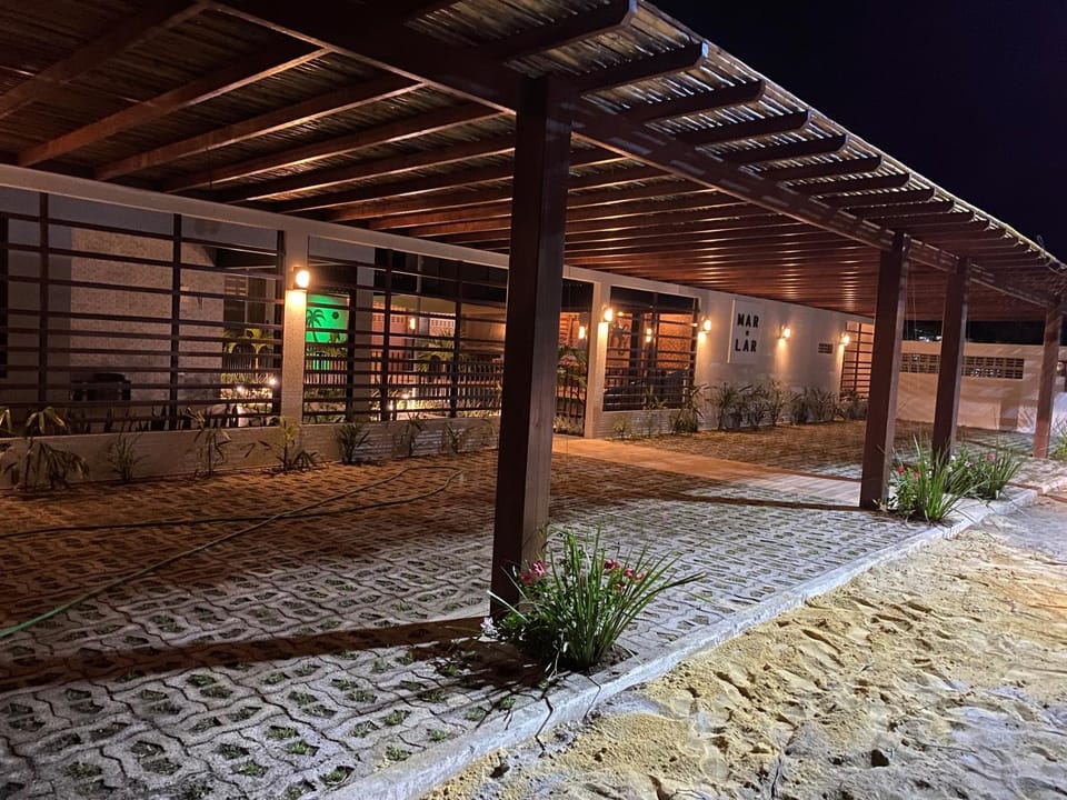 Property building, Night, Parking