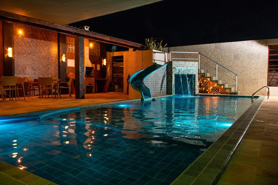 Night, Swimming pool