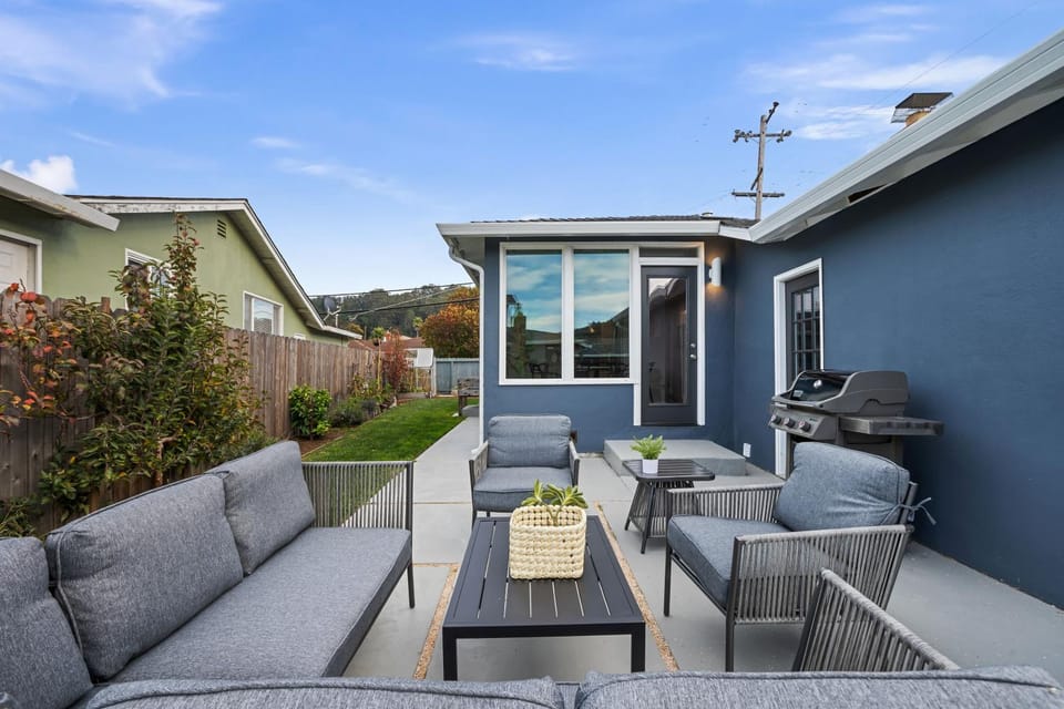 Property building, Patio, BBQ facilities, View (from property/room), Seating area