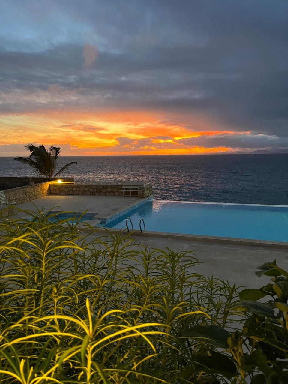 Sea view, Swimming pool, Sunset