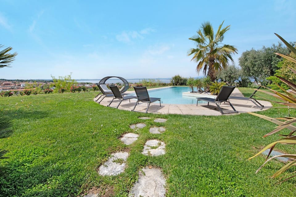 Property building, Living room, Swimming pool