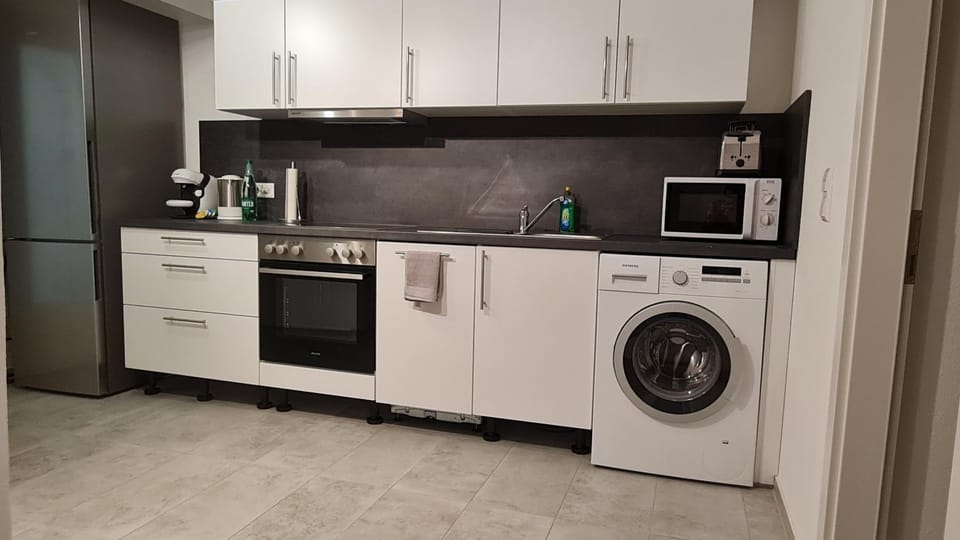 Kitchen or kitchenette, dishwasher