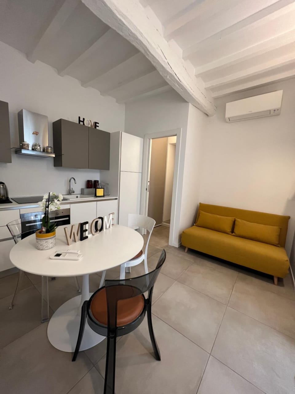 Dining area, minibar, air conditioner