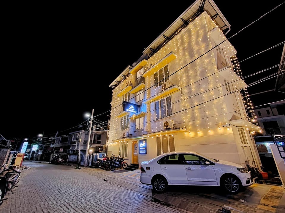 Property building, Night, Parking