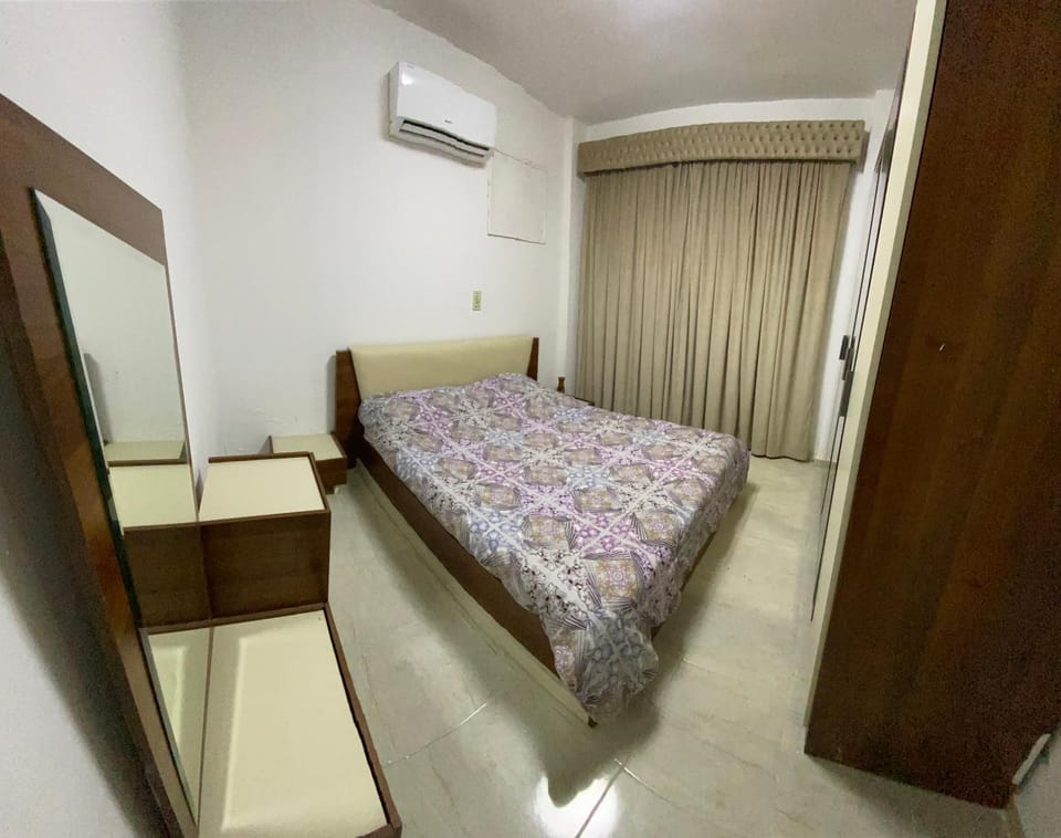 Bed, Photo of the whole room, Bedroom, wardrobe, air conditioner