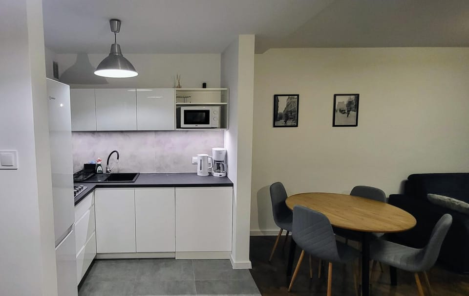 Kitchen or kitchenette, minibar, stove