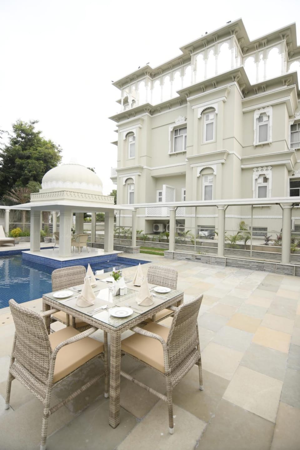 Property building, View (from property/room), Seating area, Pool view