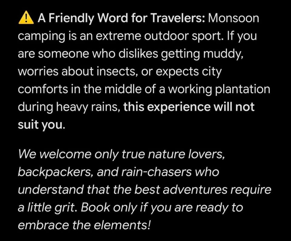Byrahalli Bliss riverside camping Luxury tent in Karnataka
