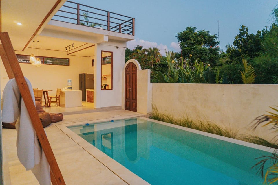 Patio, Day, Natural landscape, Pool view, Swimming pool, Swimming pool, sunbed