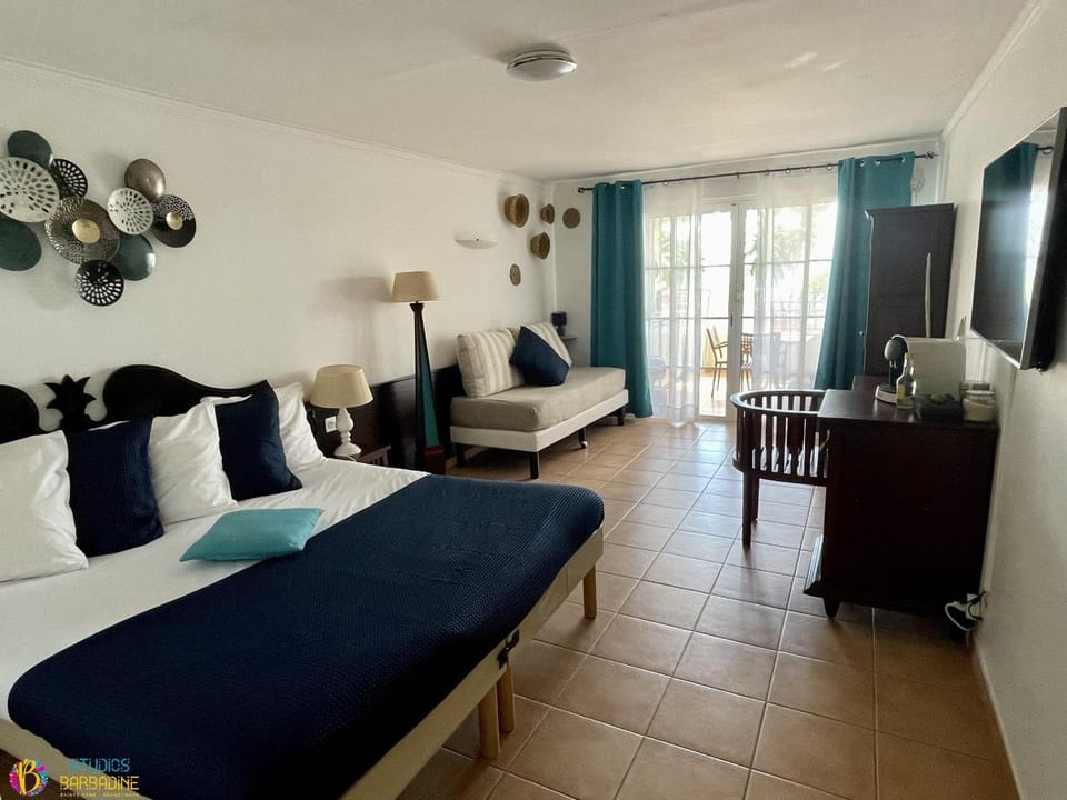Bed, TV and multimedia, Coffee/tea facilities, Living room, Photo of the whole room, Seating area, Bedroom