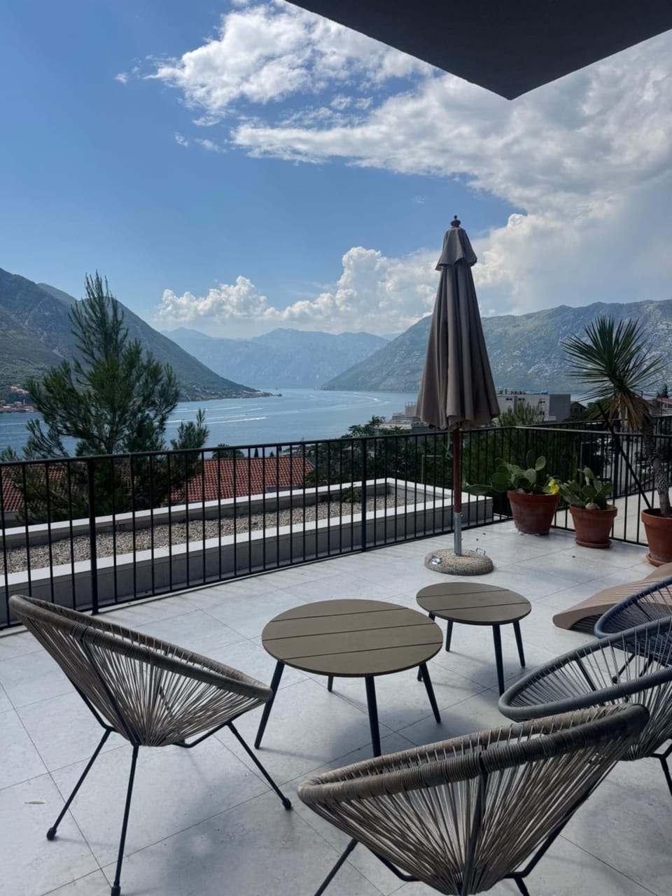 Design flat with impressive Boka bay view Apartment in Dobrota