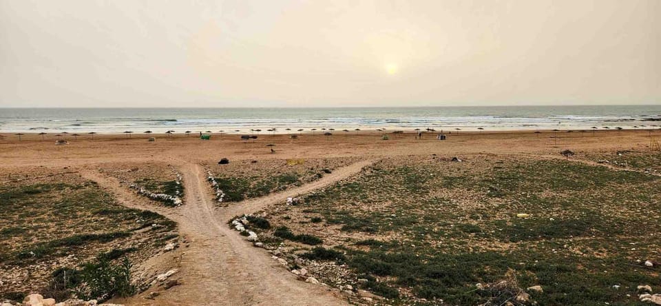 Nearby landmark, Natural landscape, Beach, Sunset