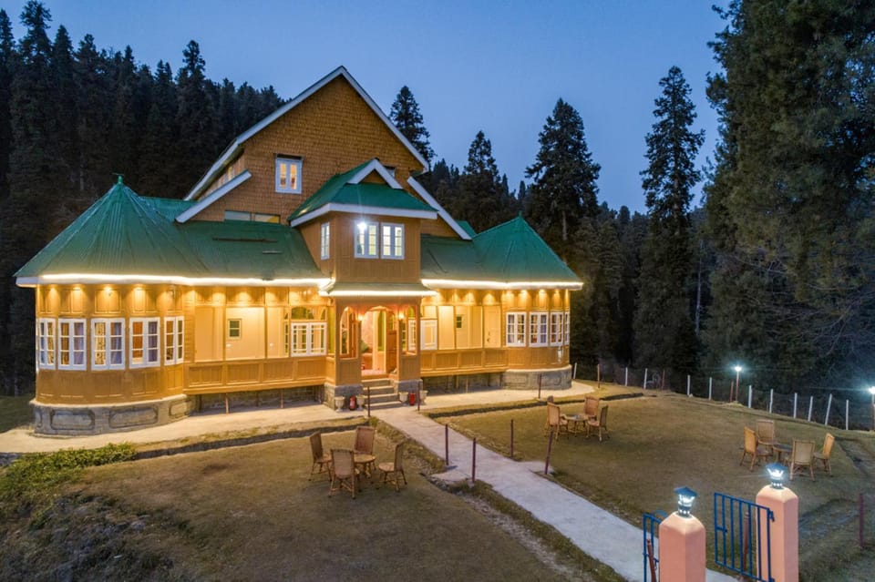 Property building, Night, Natural landscape, Garden, Garden view
