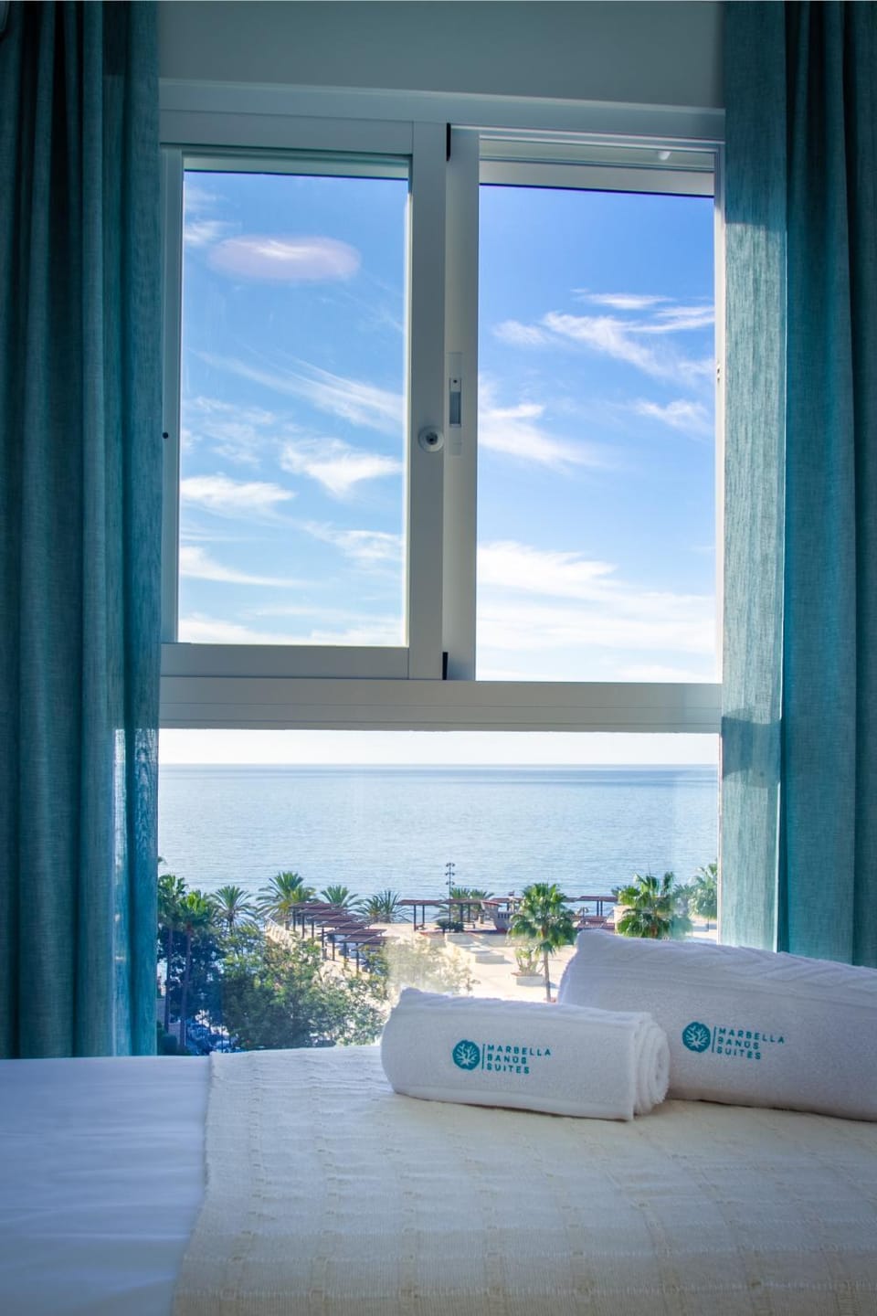 Bed, Property logo or sign, Natural landscape, View (from property/room), Bedroom