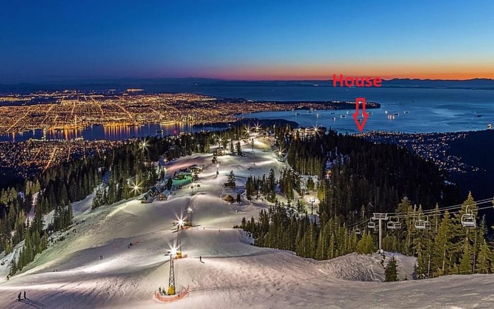 Nearby landmark, Night, Natural landscape, Winter, Hiking, City view, Mountain view