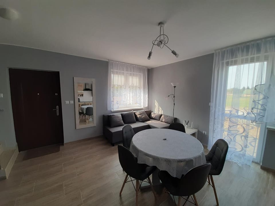 Kitchen or kitchenette, Living room, Seating area