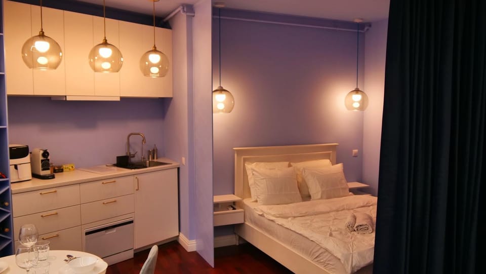 Bed, Coffee/tea facilities, Kitchen or kitchenette, Bedroom